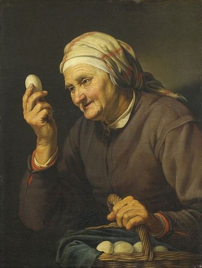 Old Woman Selling Eggs  Hendrick Bloemaert (1602-1672) Rijksmuseum Amsterdam