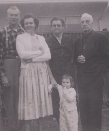 My grandmother, mother, father,step-grandfather, and I